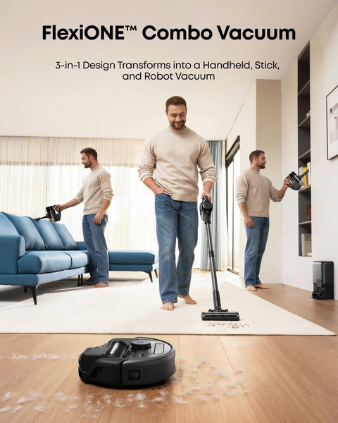eufy Omni S1,Robot Vacuum Cleaner with Mop, Incredible Suction, All-in-One Station, Smart Obstacle Avoidance, Lift Mop, Wi-Fi, App, Alexa, Corner-to-Edge Deep Cleaning