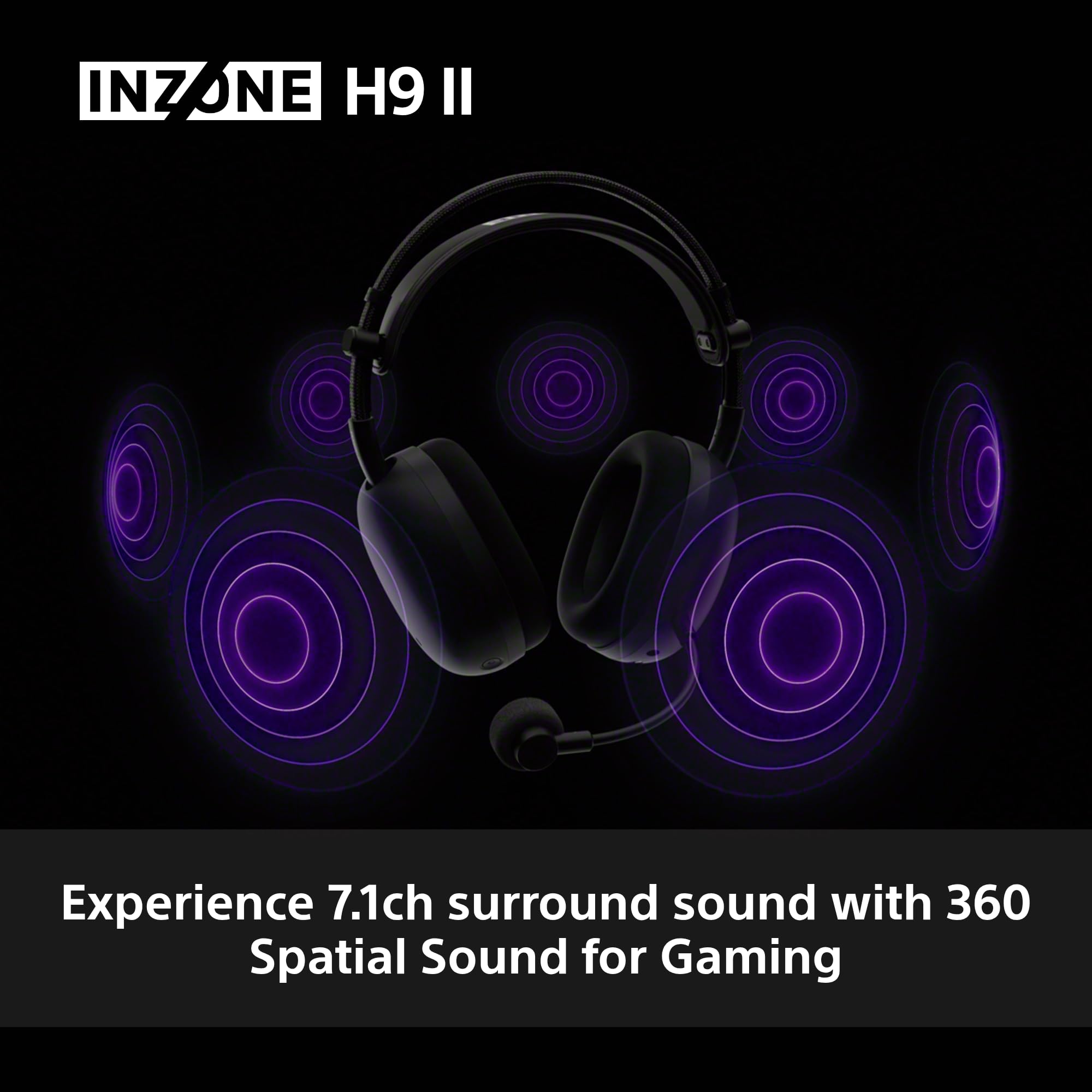 Sony INZONE H3 Wired Gaming Headset – PC/PS5, 360 Spatial Sound for Gaming, Lightweight 299g Design, Flip-to-Mute Boom Microphone, USB Audio Box for Custom EQ – Black