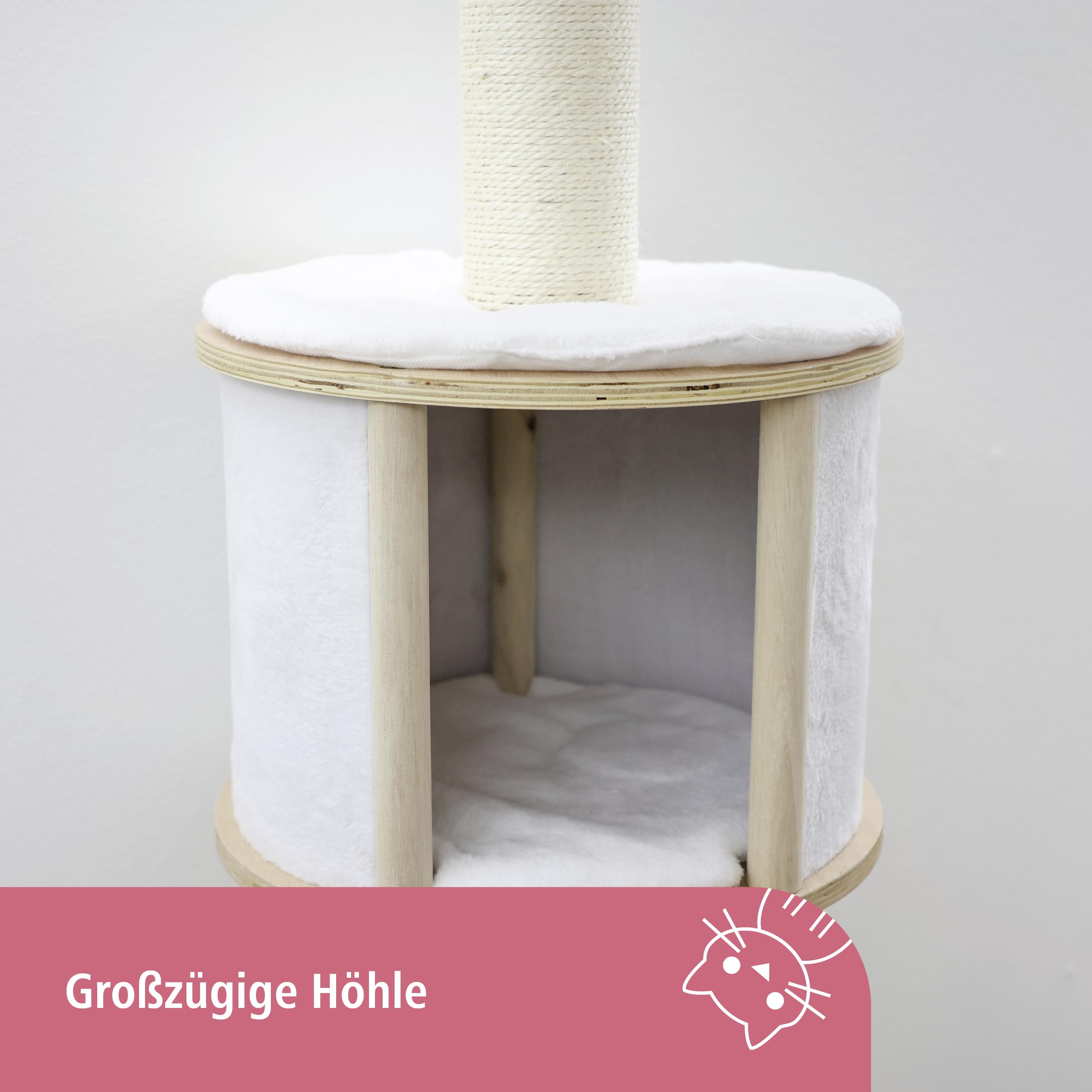 Kerbl Dolomit Cat Tree, 168 cm, White
