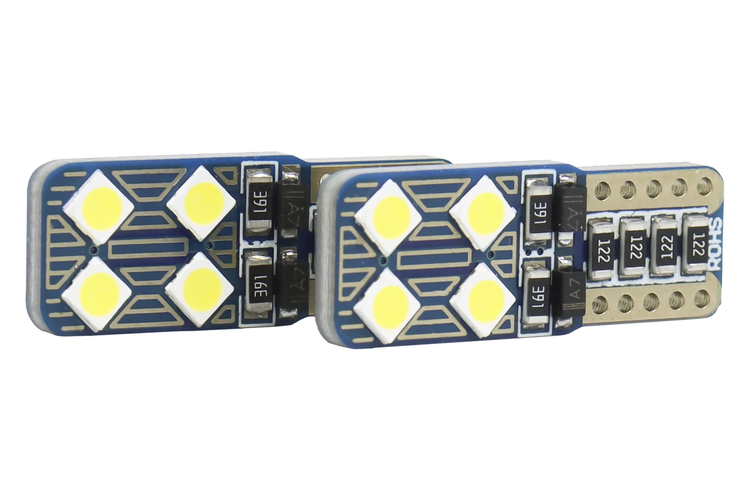 Superlite Set of 2 T10 Bulbs with 18 Leds from the Blue Series range. CanBus Technology and 6500K Colour Temperature. Ideal for Car and Truck.