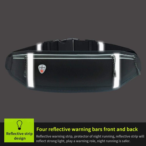 GORWRICH Running Belt with Waterproof Adjustable Elastic Strap, Sweatproof waistpacks with Large Capacity, Perfect for Running and Outdoor Activities