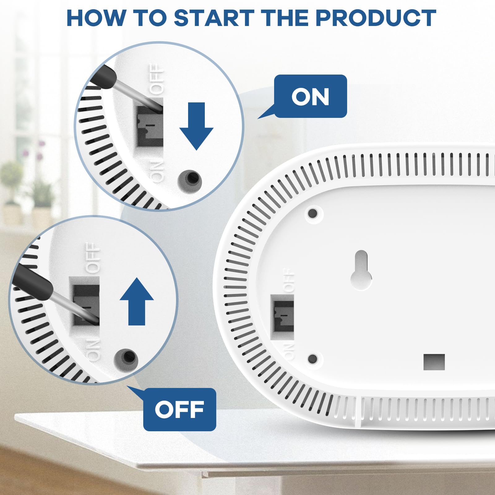 Carbon Monoxide Detector with LCD Digital Display, CE Certified CO Alarm with Sealed in 10 Year Battery, Standalone Audible CO Detector for Home,Black,1 Pack