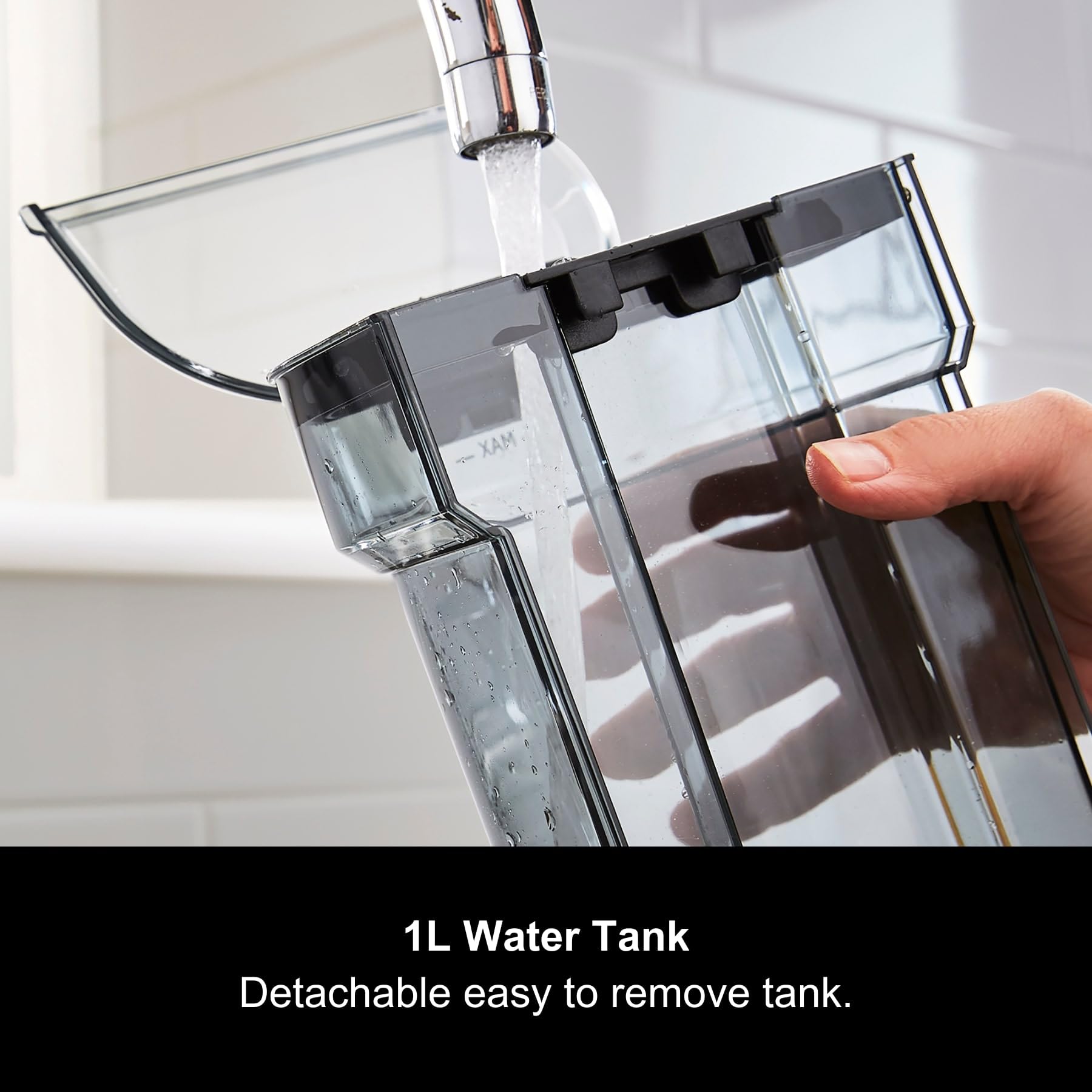 Morphy Richards Compact Espresso Machine, Dual Cup, 1L Water tank, Variable Steam Control and Milk Frother Wand, Ground Coffee and ESE Pod Compatible, Stainless Steel, 172022