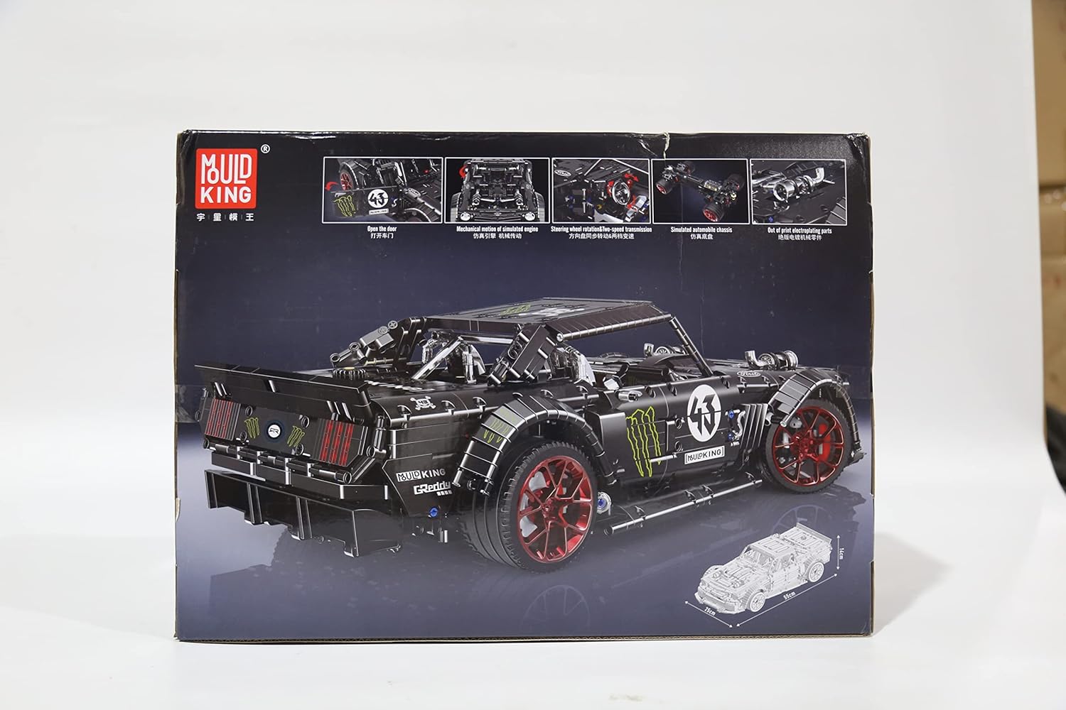 Mould King 13108N MOC Mustang Car Building Kits, 1:8 Scale Super Car Model Block Sets, Race Car Model Set, Adult Collectible Kits to Build, Boy Toys for Birthday Gifts (2943 Pieces)