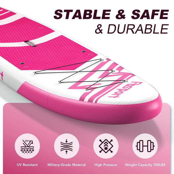 FBSPORT Inflatable Stand Up Paddle Boards,SUP Board,6" Thick Stand Up Paddle Boarding,Paddling Board for Youth & Adult,Surfboard,SUP with Adjustable Paddle/Backpack/Pump/Removable Fin