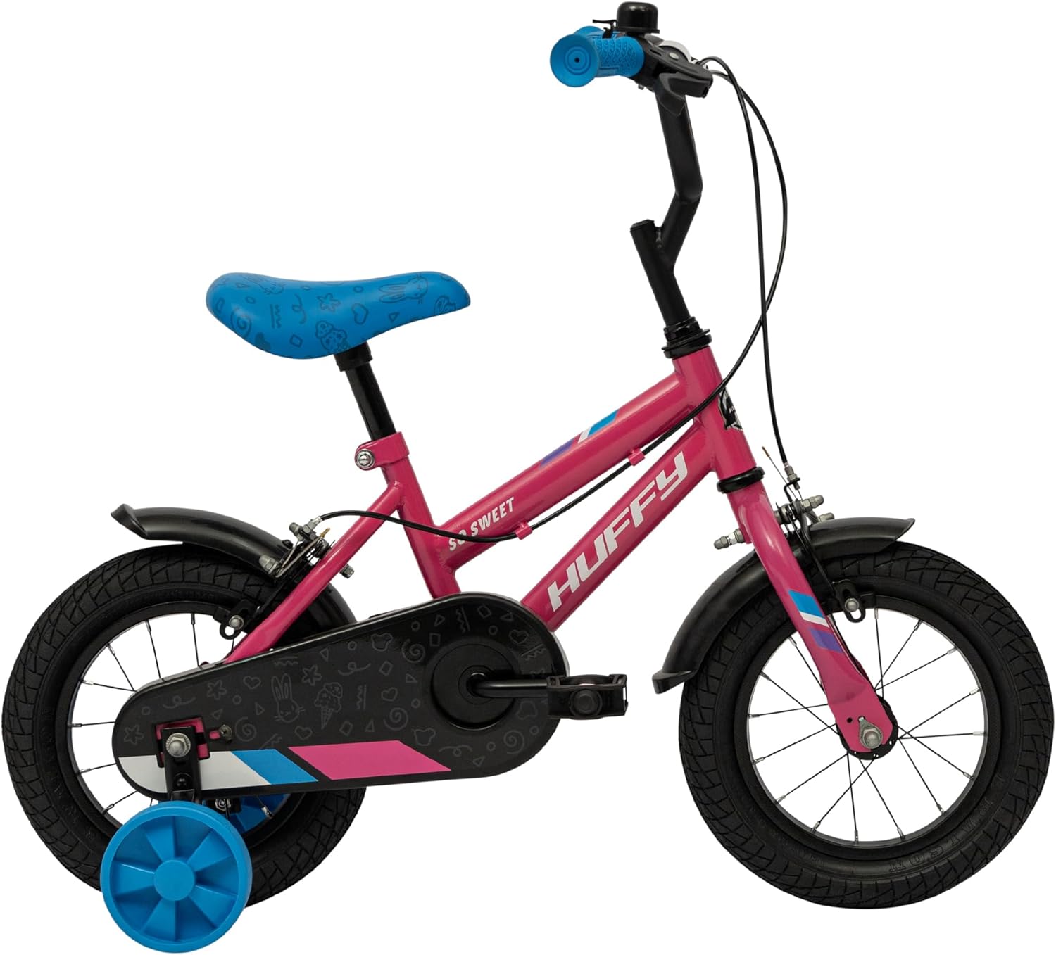 Huffy So Sweet 12" Children's Bike Pink Girls 3–5 Years 98–112cm Fun Styling & Stabilisers