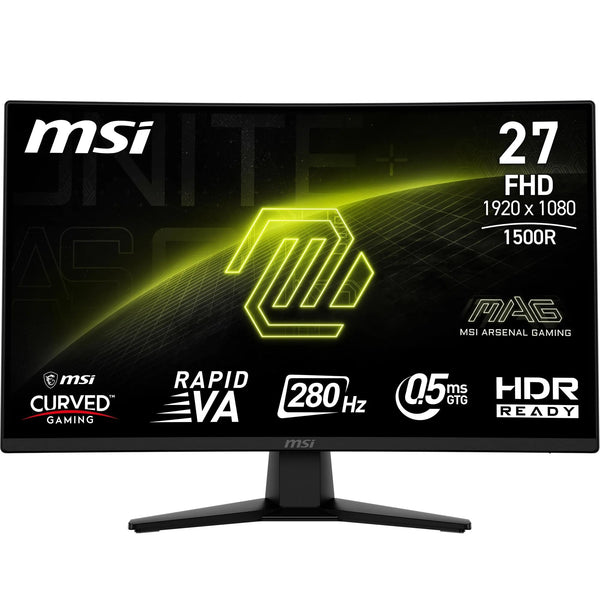 MSI G274F 27 Inch FHD Gaming Monitor - 1920 x 1080 Rapid IPS Panel, 180 Hz / 1ms, 134% sRGB Colour Gamut / G-SYNC Compatible- DP 1.2a, HDMI2.0 CEC