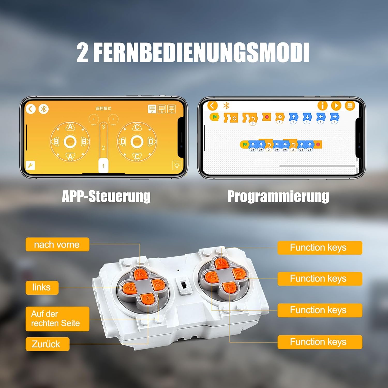 Mould King 13112 Remote Control Excavator Building Toy, APP Control Digger Kits Gift for Assembly Toy Collection Fans,Yellow