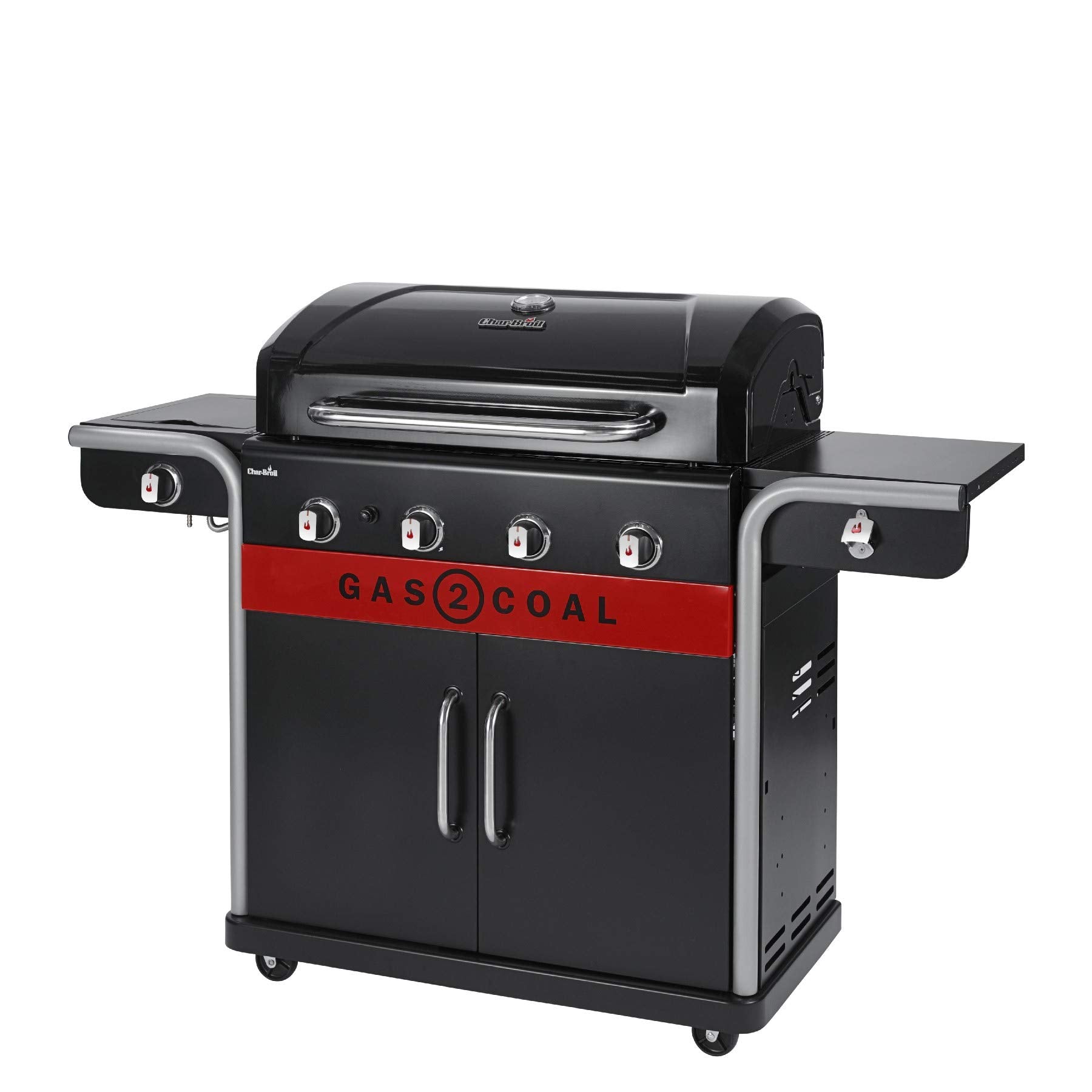 Char-Broil Gas2Coal 440 Hybrid Grill Gas Barbecue, Black