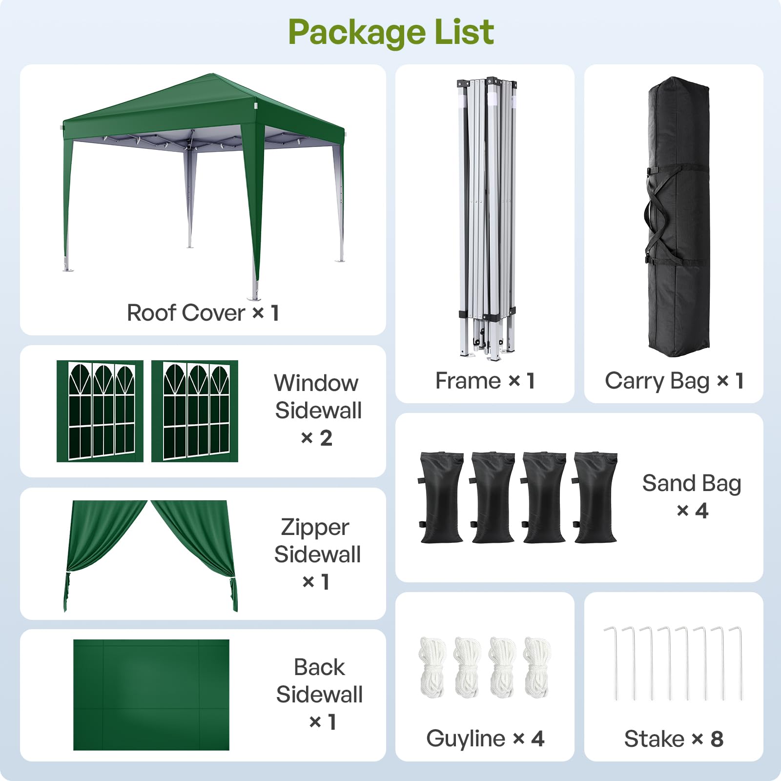 Driftalia Gazebo with Sides 3m x 3m, Waterproof Pop Up Gazebo with 4 Sandbags and Carry Bag for Parties, Camping, Commercial Events - Dark Grey