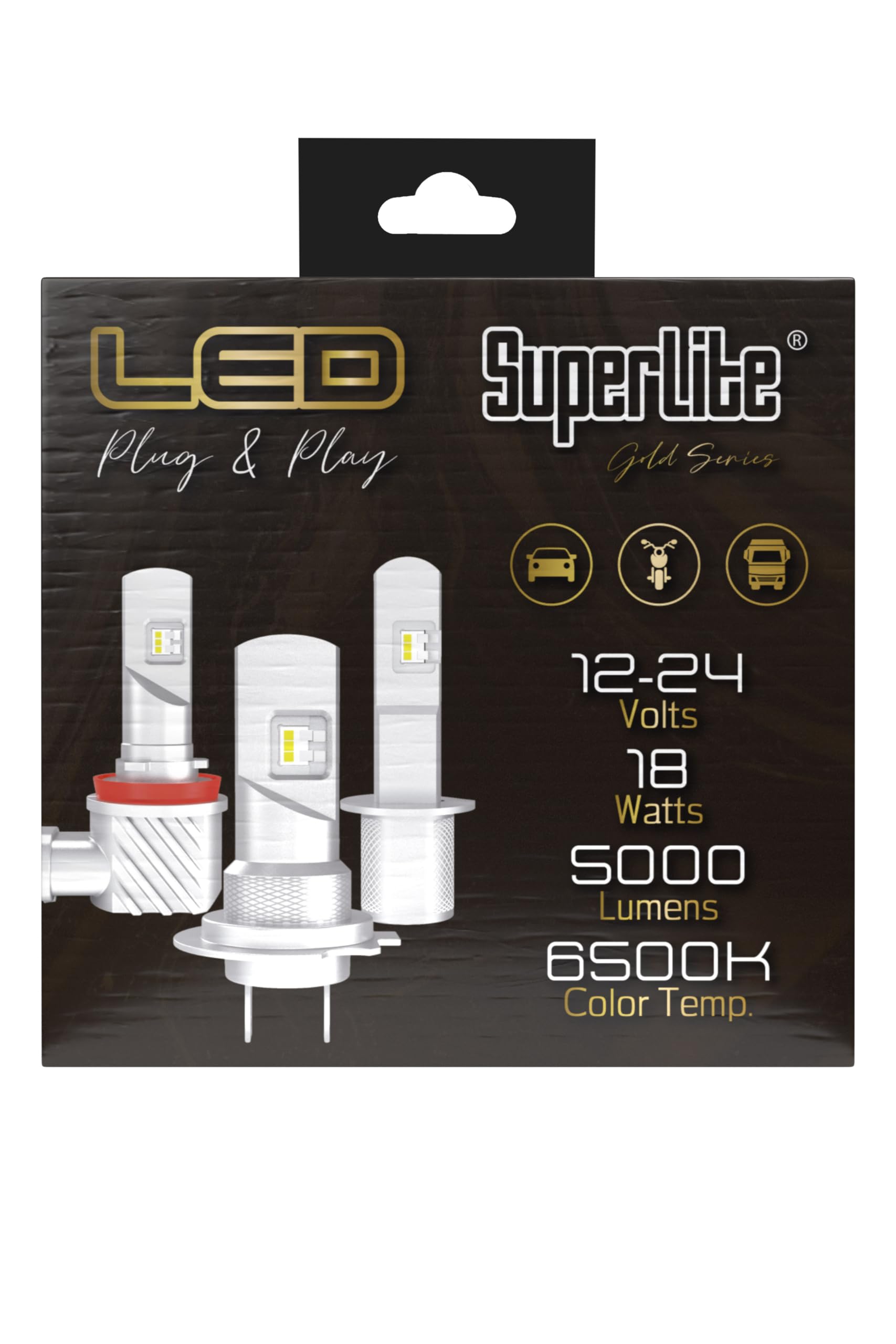 Superlite Set of 2 T10 Bulbs with 18 Leds from the Blue Series range. CanBus Technology and 6500K Colour Temperature. Ideal for Car and Truck.