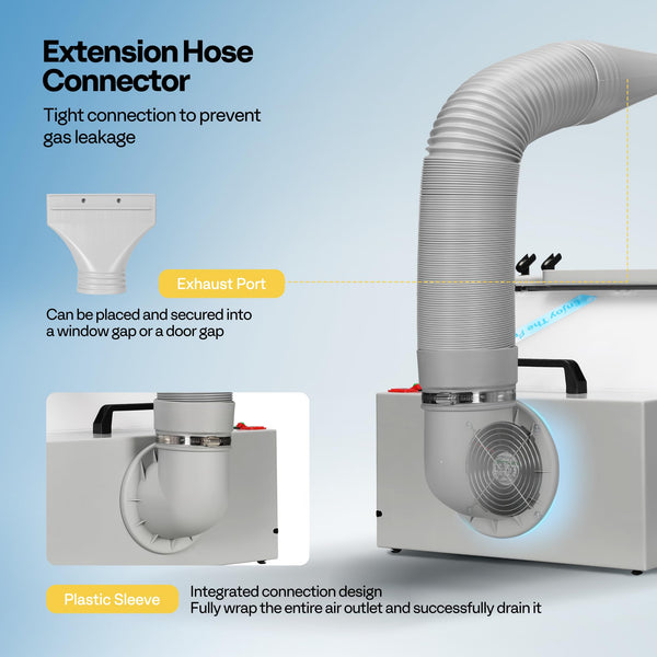 VIVOHOME Dual Fans Airbrush Paint Spray Booth with 4 LED Lights Turn Table and Filter Hose, Portable Airbrush Booth for Painting Model Craft