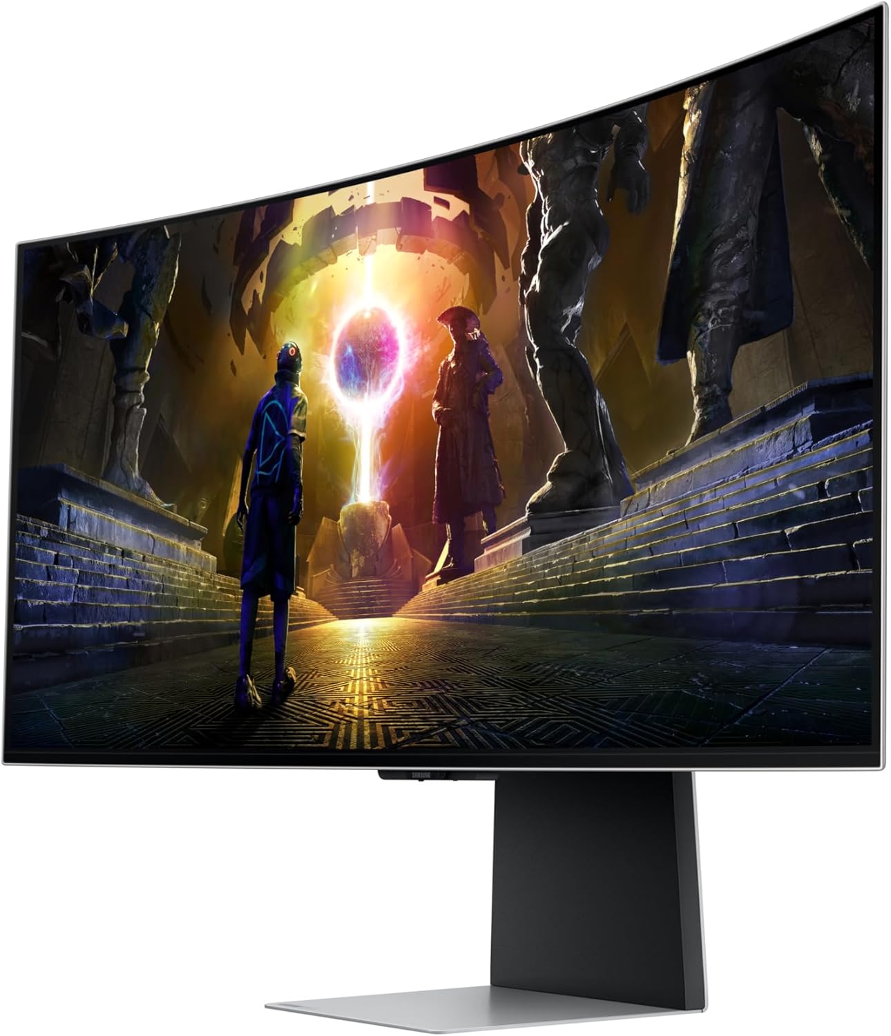 Samsung Odyssey Gaming OLED G8 LS34DG850SUXXU Curved 34" UWQHD Smart Gaming Monitor - 0.03ms, 175Hz, 3440x1440, Speakers, Full Smart Platform