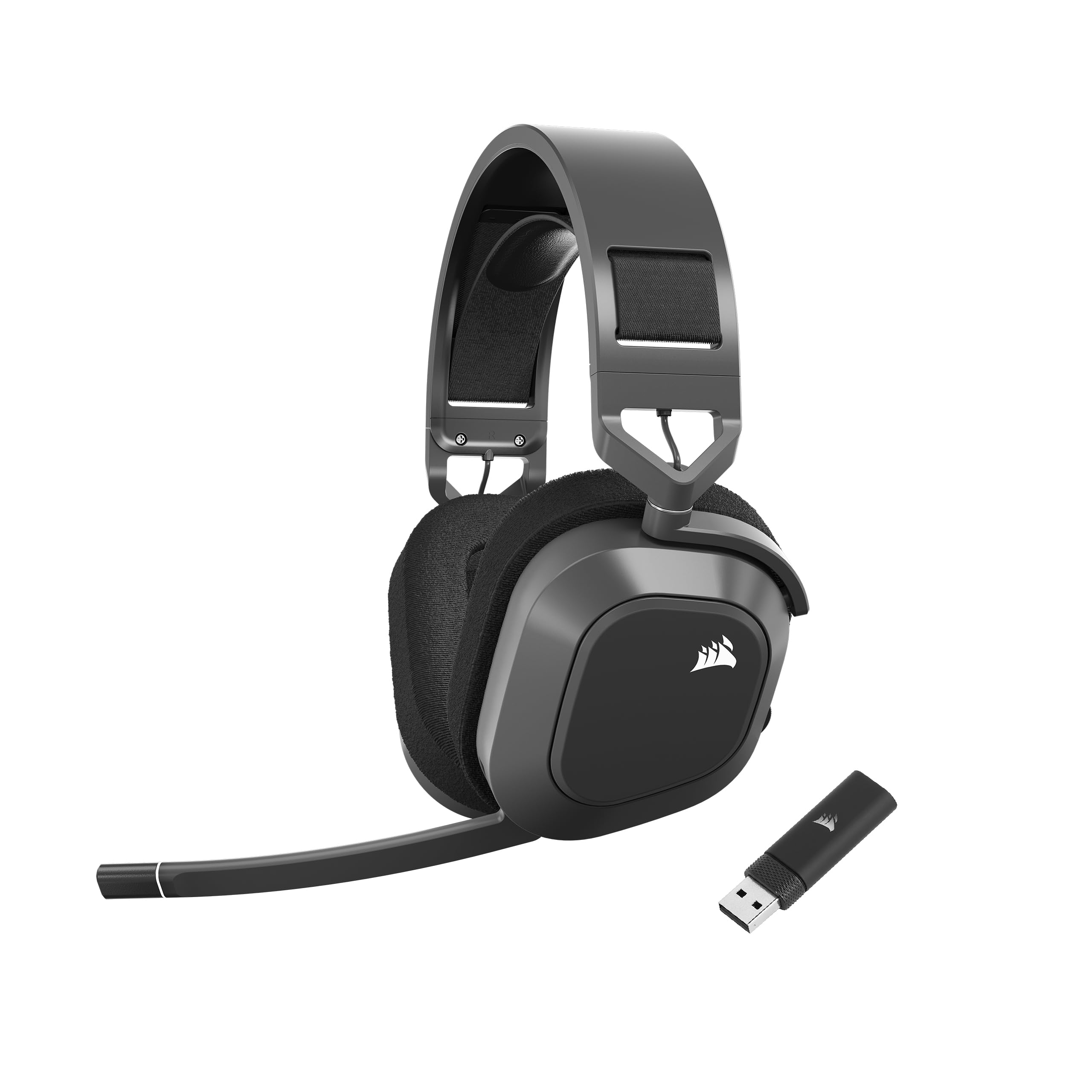 Corsair HS80 RGB USB Gaming Headset - Dolby 7.1 Surround Sound - Broadcast Quality Microphone - iCUE Compatible - PC - Black