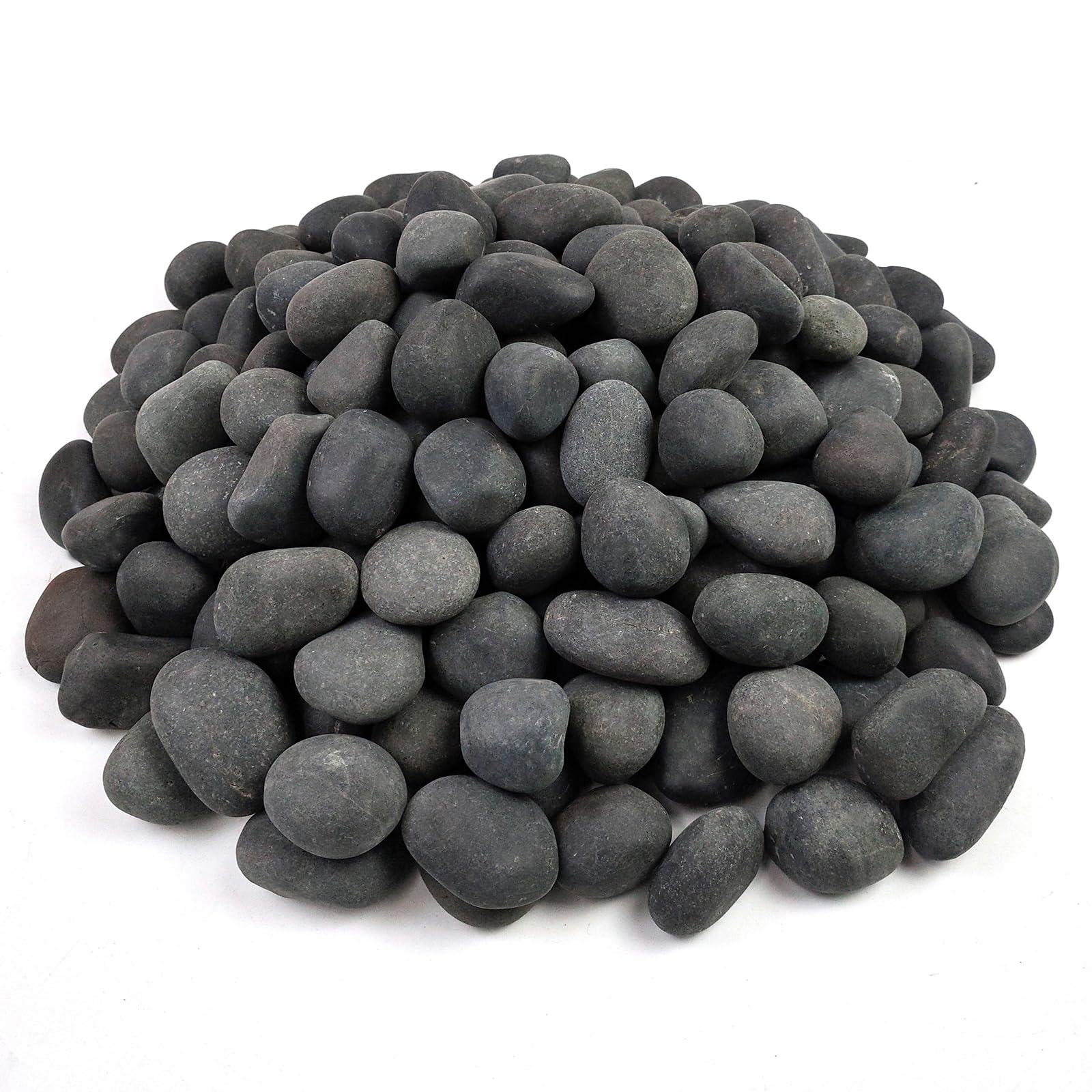 FANTIAN 20 lbs Black Stones for Garden,2-4 cm Decorative Black Pebbles for Plant Pots, Ponds, Water Features, Aquarium, Borders and Ground Cover