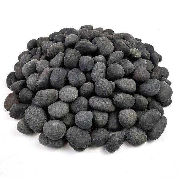 FANTIAN 20 lbs Black Stones for Garden,2-4 cm Decorative Black Pebbles for Plant Pots, Ponds, Water Features, Aquarium, Borders and Ground Cover
