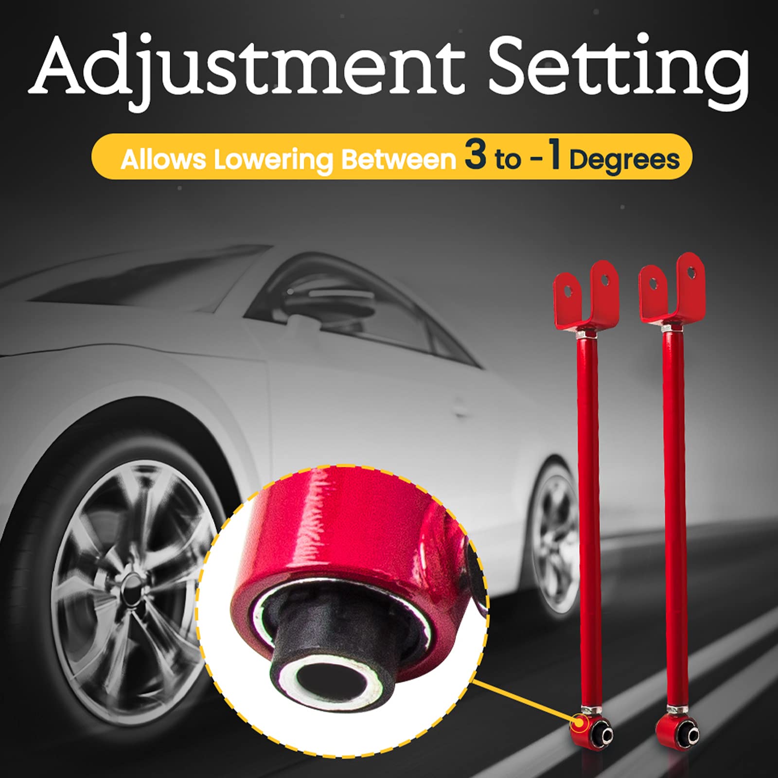 maXpeedingrods Coilovers Shock Struts for E46 (1998-2006) 316i, 318i, 320i, 323i, 325i, 328i, 330i, M3 Adjustable Damper