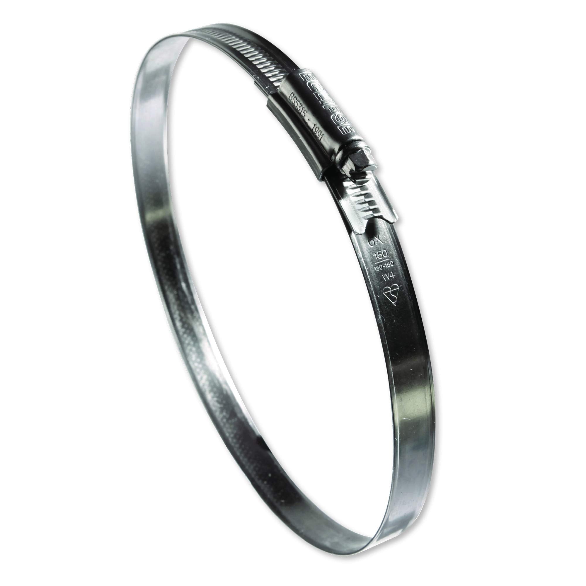 Eclipse Professional Tools ECW1-2A W1 Box of 10 35-50mm (1 ⅜" - 1 ¾") Mild Steel Worm Gear Hose Clamps