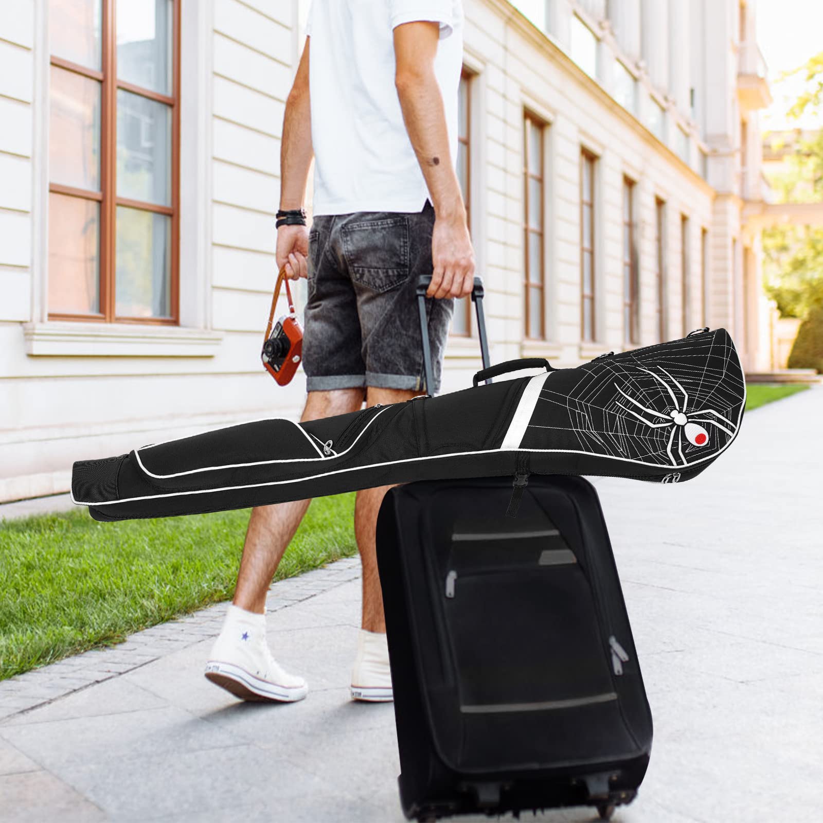 LZFAN Expandable Golf Club Carry Bag, Golf Travel Bag Holds A Full Set of Clubs, Golf Sunday Bag Practice Bag