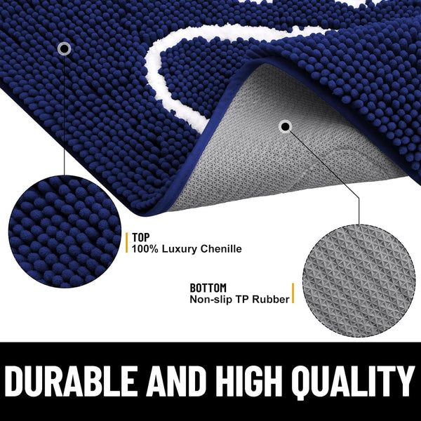 Homaxy Dog Door Mats Indoor, Super Absorbent Non Slip Doormats, Soft Chenille Floor Mat, Machine Washable Entrance Rug for Dogs Muddy Paws, Muddy Wet