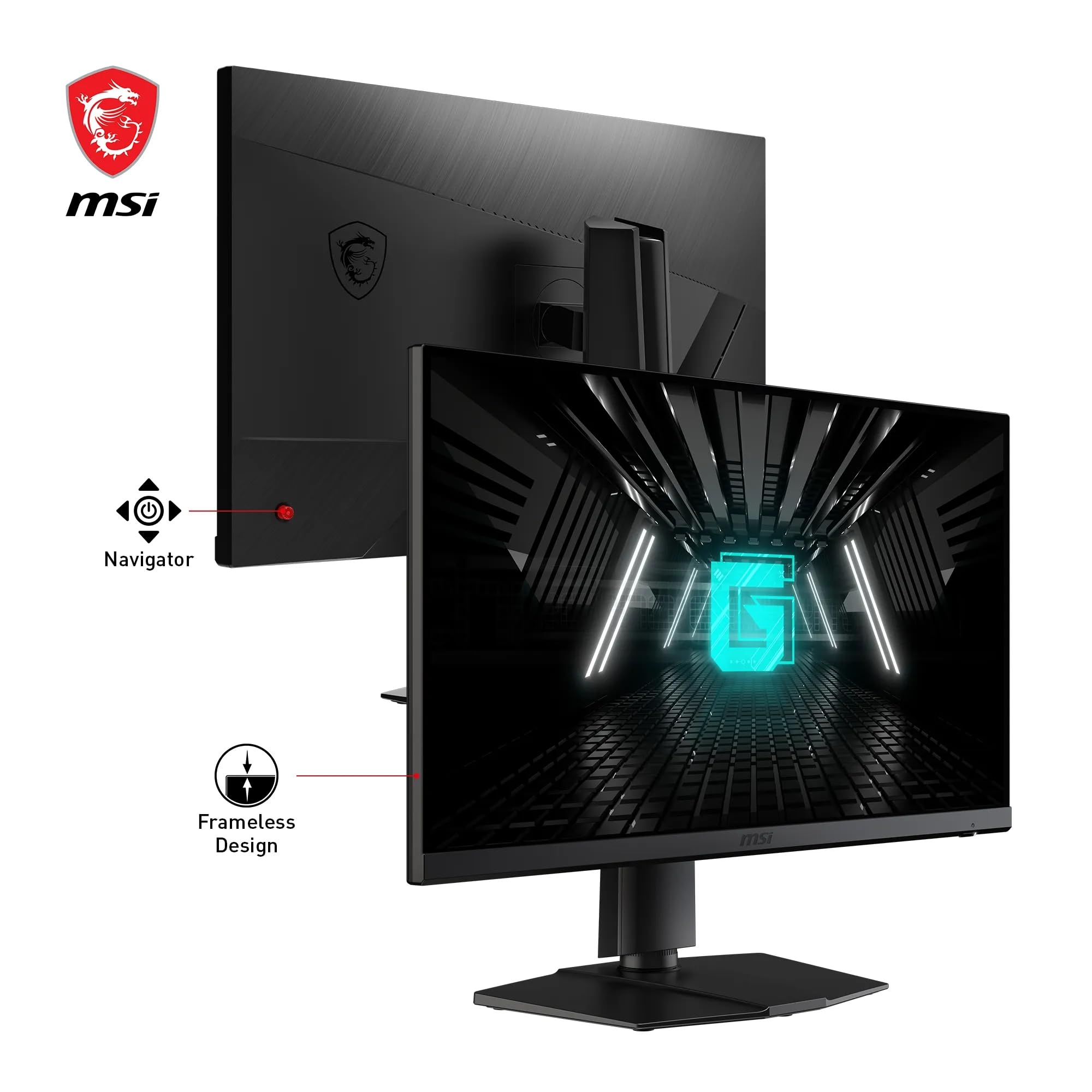 MSI G274F 27 Inch FHD Gaming Monitor - 1920 x 1080 Rapid IPS Panel, 180 Hz / 1ms, 134% sRGB Colour Gamut / G-SYNC Compatible- DP 1.2a, HDMI2.0 CEC