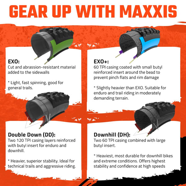 'Maxxis Forekaster - Dual Compound - Mountain Bike Tire - 27.5'', 29'' - MTB Tire'