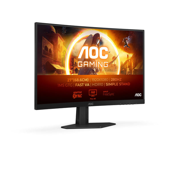 AOC Gaming 25G3ZM/BK - 24.5" 240Hz FHD Monitor, 0.5ms MPRT, FreeSync Premium (1920x1080, HDMI 2.0 x 2, DisplayPort 1.2 x 1, Headphone out (3.5mm)) black/red