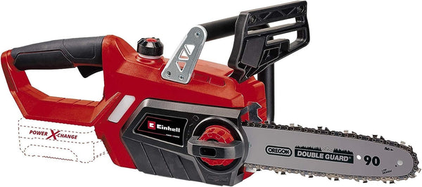 Einhell Power X-Change 18V Cordless Chainsaw - 10 Inch (25cm) Electric Chainsaw Cordless With OREGON Bar and Chain - GE-LC 18/25 Li Solo Battery