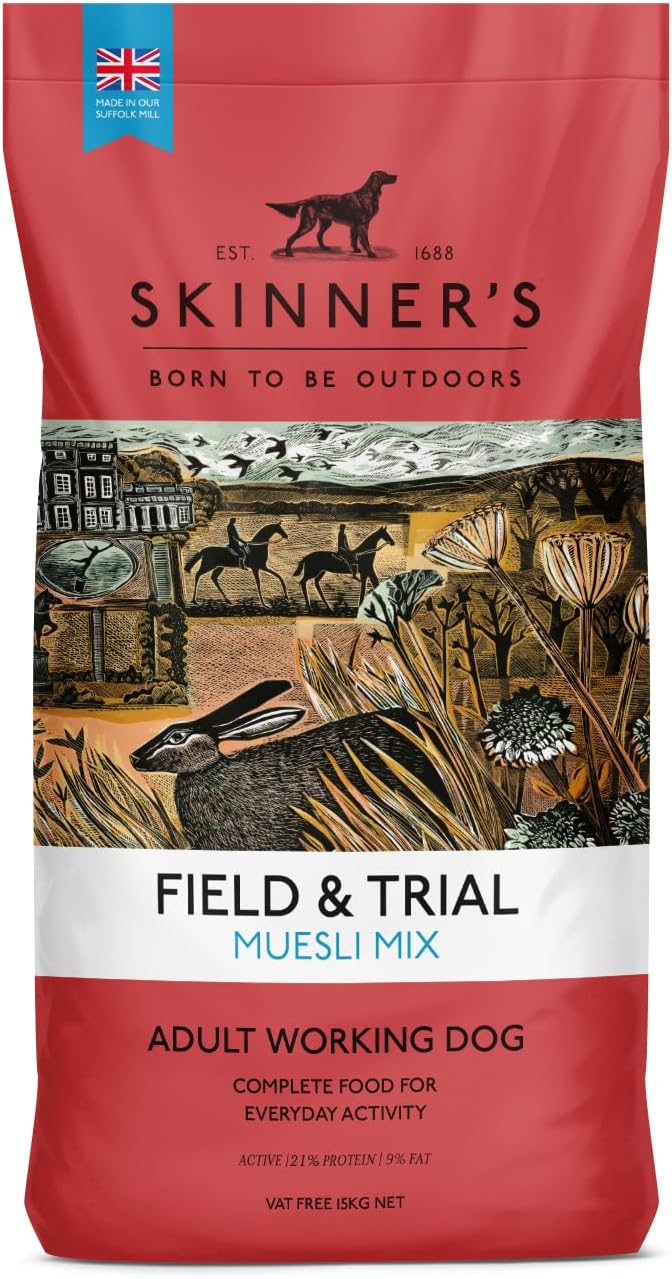 Field & Trial Muesli Mix – Complete Dry Adult Dog Food, For Fussy Eaters, Mixed Kibble for Variety, 15kg
