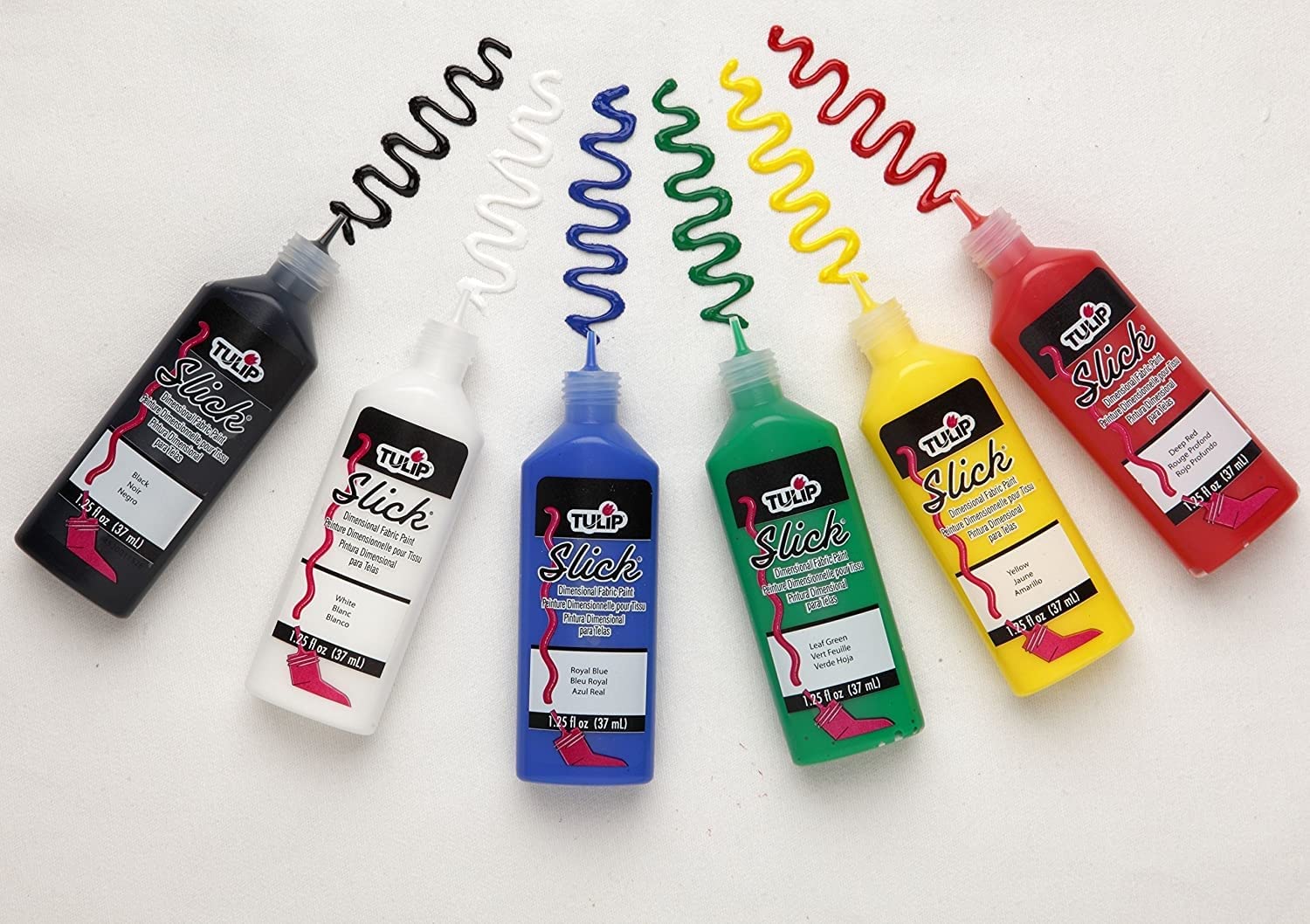 I Love To Create Tulip Dimensional Fabric Paint Set, Multi-Colour, 22 ml (Pack of 20)