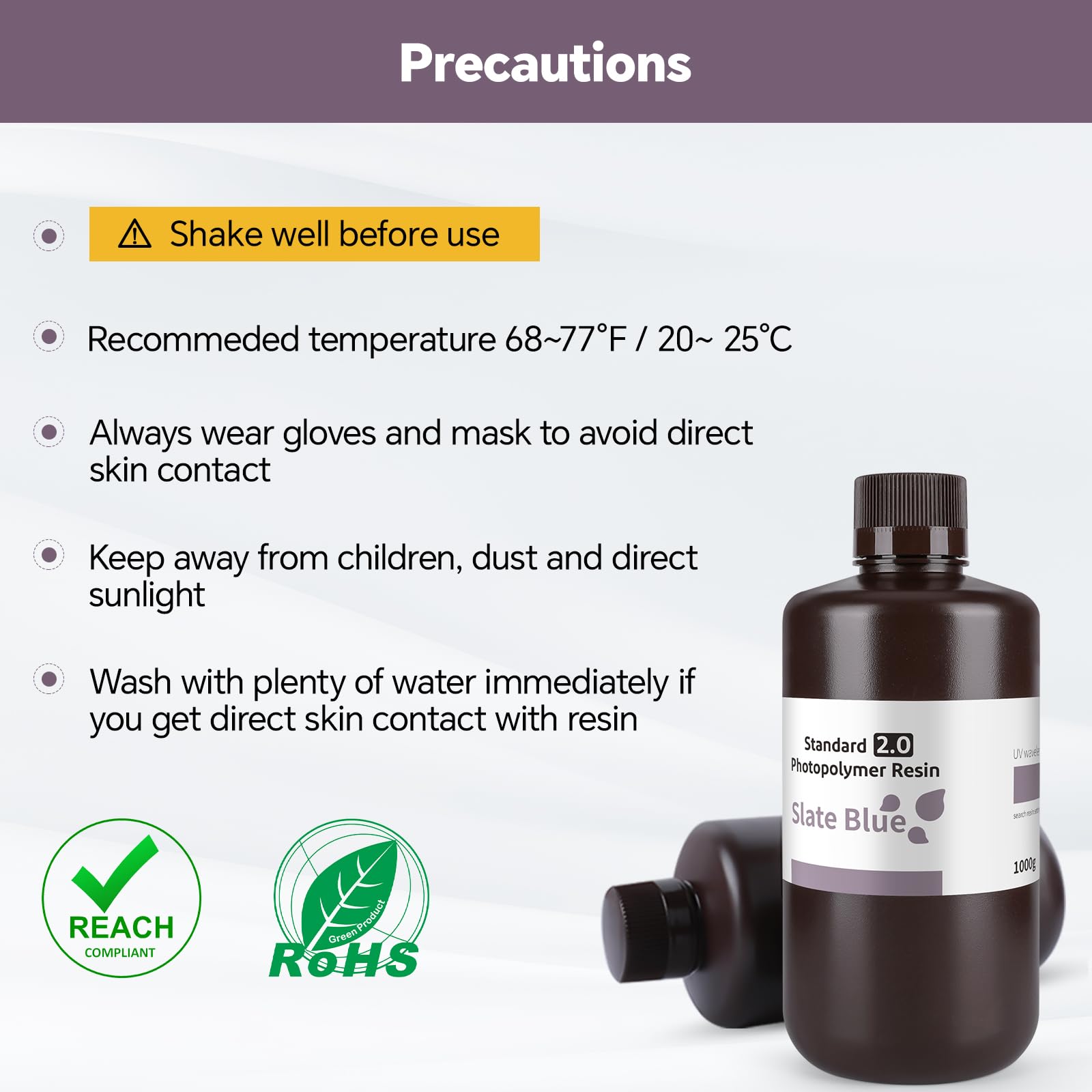 ELEGOO 8K 3D Printer Resin, Standard Photopolymer Resin 405nm UV-Curing Resin, Best for 8K/9K/12K/14K/16K LCD 3D Printer Space Grey 1000G