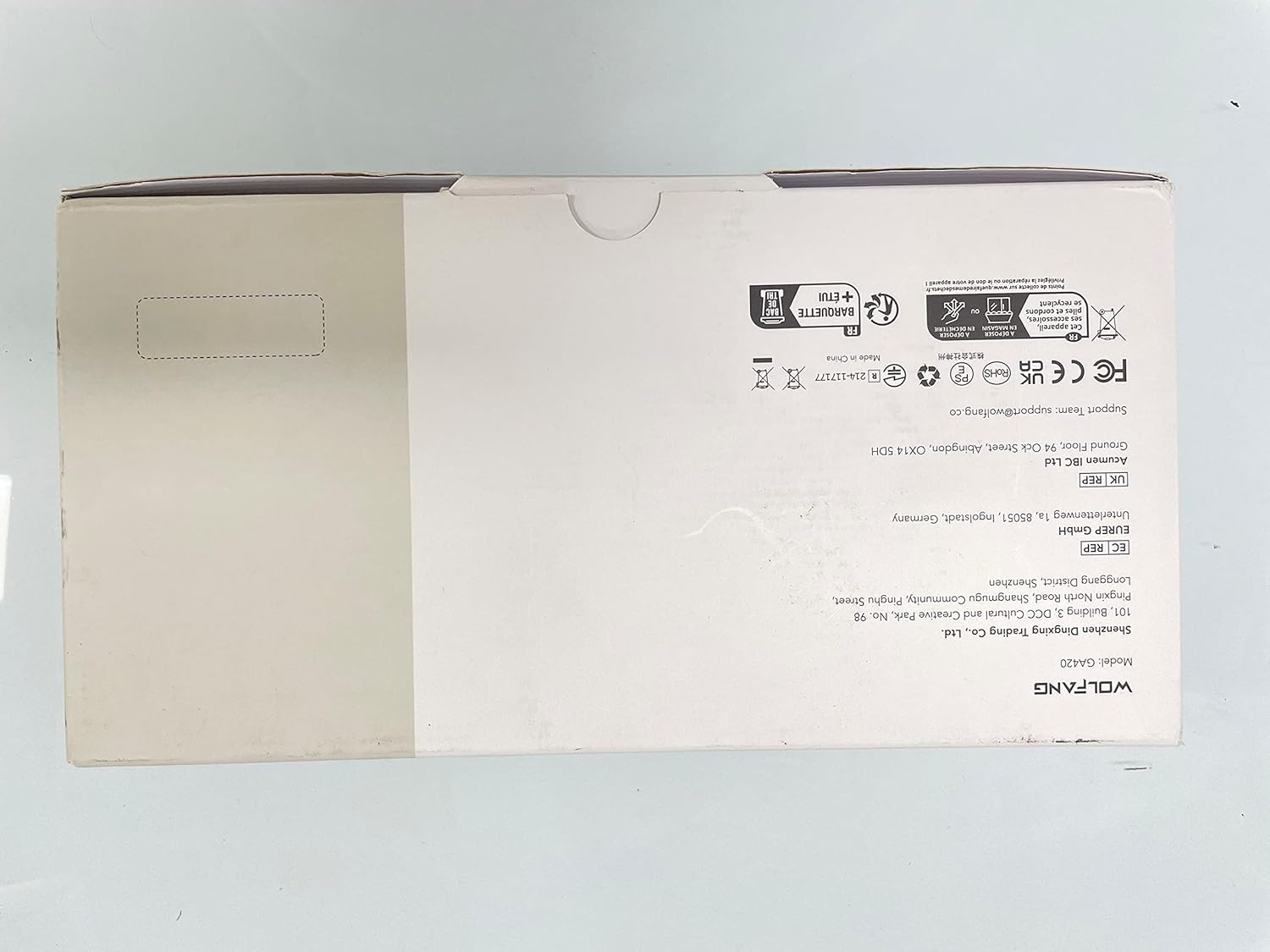 WOLFANG GA420 Dual Screen Action Camera 4K 60FPS 24MP Touchscreen Underwater Camera, 10M Body Waterproof/40M Waterproof Helmet Bike Camera with EIS, Remote Control, 2x1350mAh Batteries, Accessory Kit