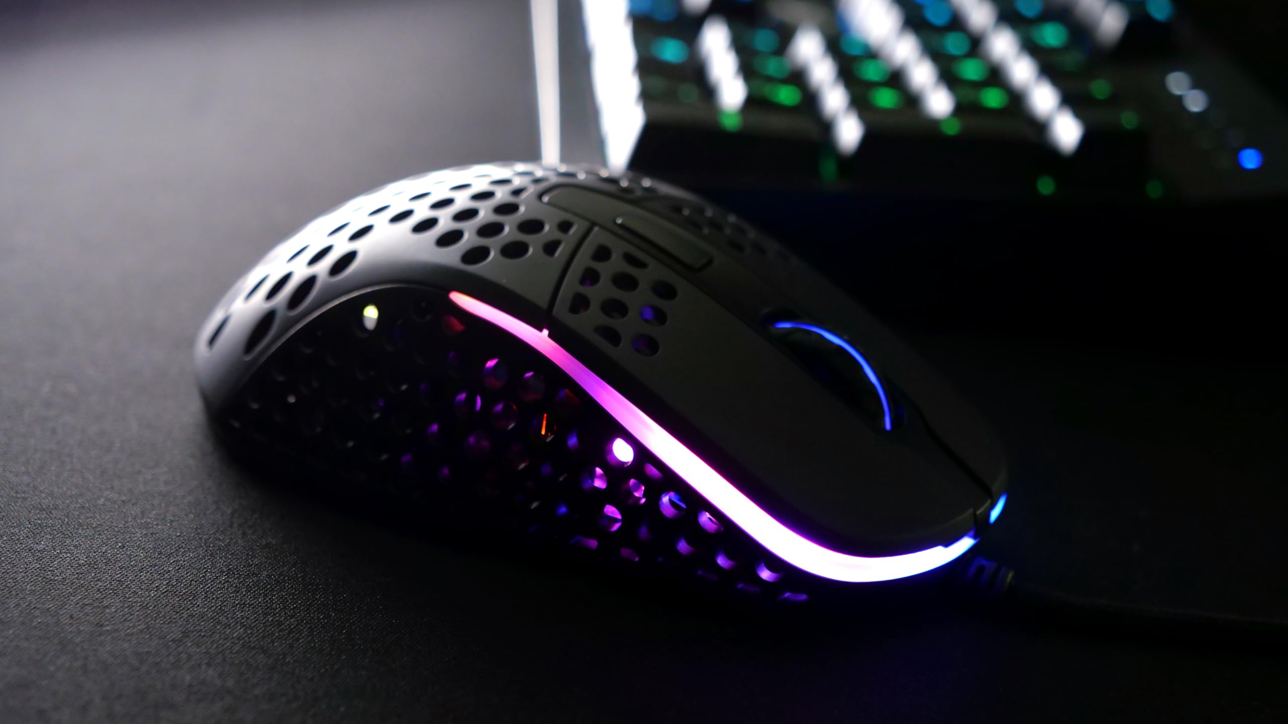 Xtrfy M4 RGB, Ultra-Light Wired Gaming Mouse, Ergonomic Design for Right-Handers, Pixart 3389 Sensor, Adjustable RGB Lighting, Pink Edition