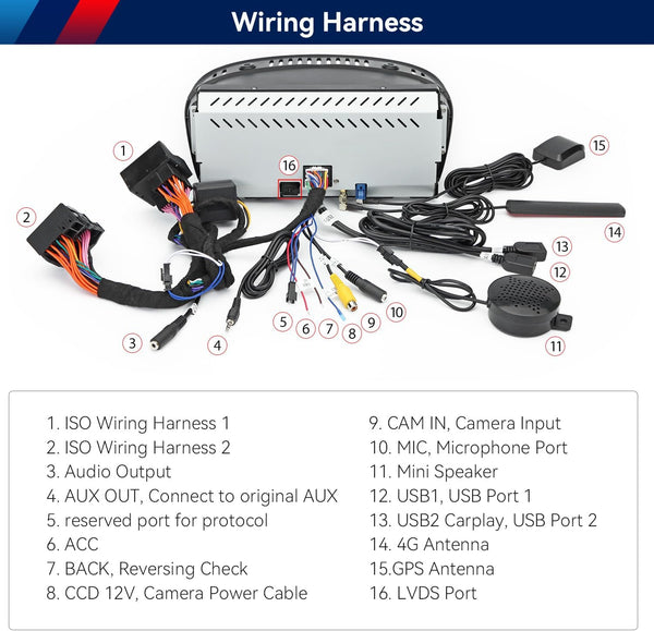 XTRONS 8.8" Car Stereo Android Octa-Core 4+64GB for BMW 3 Series E90 E91 5 Series E60 E61 (2005-2008) w CCC system Touch IPS Screen GPS navigation, w 4G LTE CarAutoPlay Android Auto Support AHD Camera