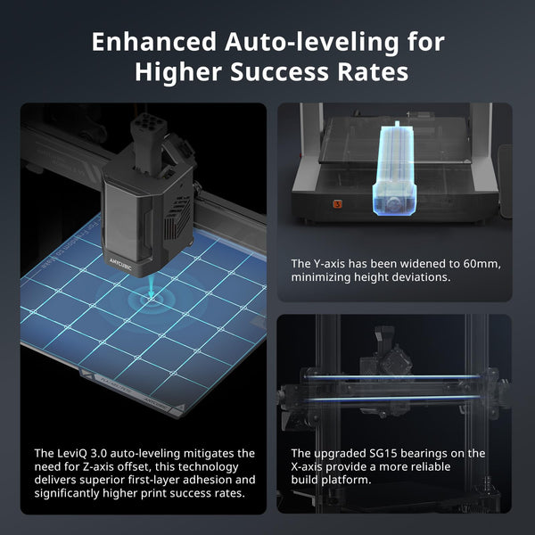 ANYCUBIC Kobra 3 V2 Combo 3D Printer, 600mm/s Fast Printing FDM 3D Printer, Multicolor Printing Up to 8 Colors, Active Drying, Upgraded Auto-leveling, Print Size 255x255x260mm, Realize Smooth Printing