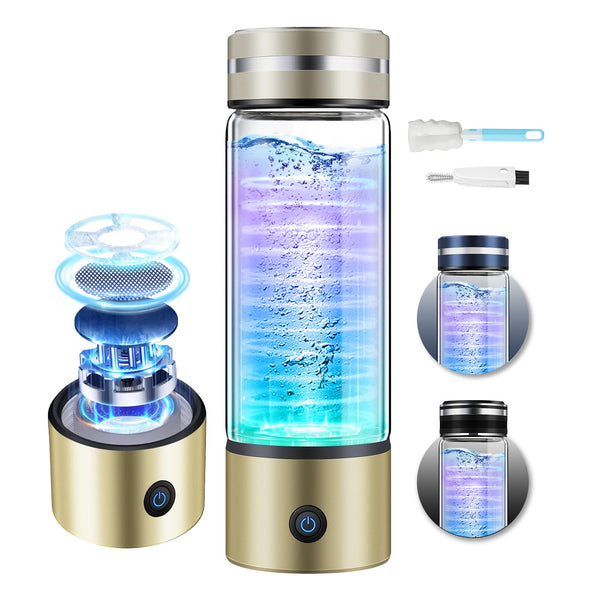 Upgrade 3-in-1 Hydrogen Water Bottle Generator - Industry TOP - 24-Hour Hydrogen Lock | 0 Chlorine & 0 Ozone | 100% Leak-Proof Seal, Hydrogen Water Bottle Generator