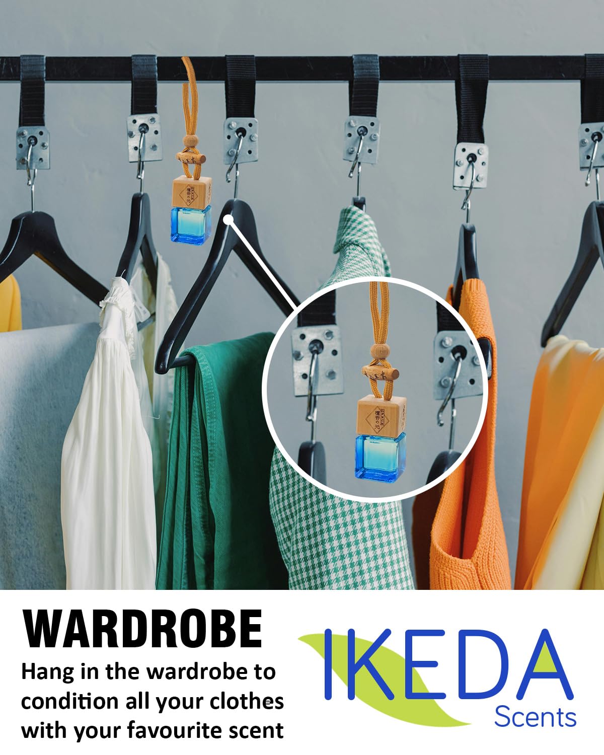 Car Air Fresheners for Men | Air Fresheners with Odour Eliminator Technology | Long Lasting Fragrance Car Accessories for Men | Strong Scents Perfume Diffusers (10ml Dark Night)