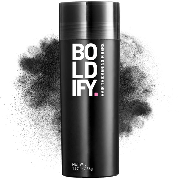 BOLDIFY Hair Fibres (56g) - Fill In Thinning and Fine Hair for an Instantly Fuller, Thicker Look - 14 Shades for Women and Men - Medium Brown