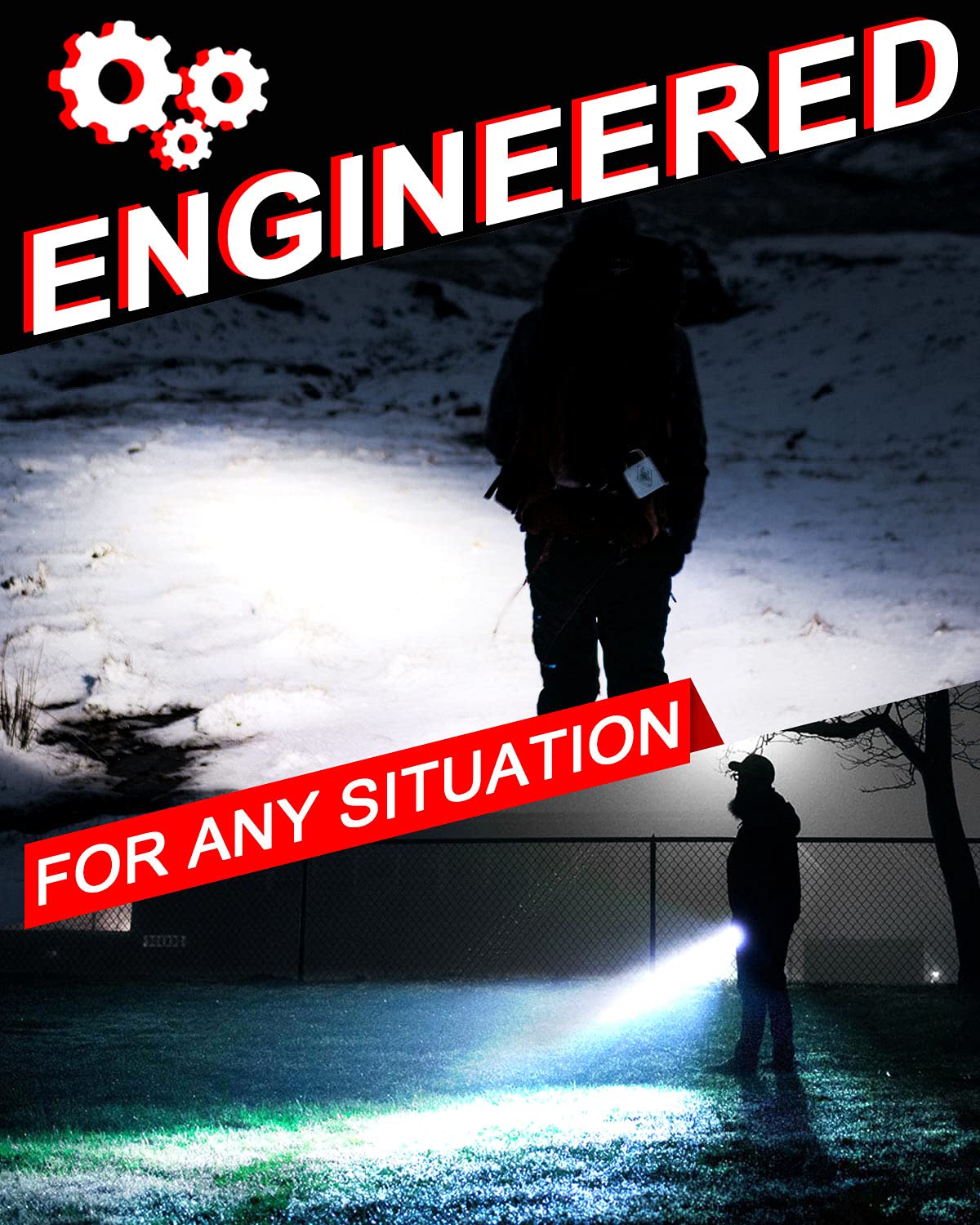 Maxesla LED Torch Battery Powered,Zoomable Torches Led Super Bright,Gifts for Men Dad Kids,Powerful Torches Water,Resistant 5 Modes Small Tactical Torch for Camping Xmas