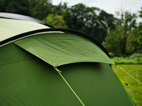 Coleman Spruce Falls 4 Tent | 4 Man Vis-a-Vis Family Tent with 2 opposite XXL size Bedrooms and Living area | 4 Person Camping Tent | 3000mm Waterproof | Sewn-in Groundsheet