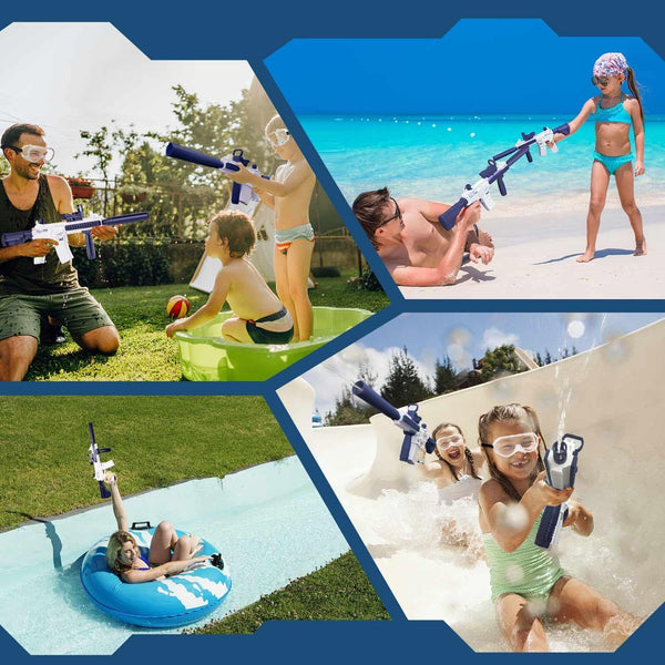 Electric Water Gun, Ultra-Long Range One-Touch Automatic Water Gun, Large Capacity Ultra-Long Standby, Suitable For Children Adults Summer Pool Party Beach Outdoor Use.