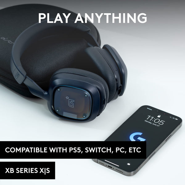 Logitech G Astro A30 LIGHTSPEED Wireless Gaming Headset, Bluetooth enabled, Dolby Atmos, Detachable Boom, 27h battery, USBC charging, for PS5, PS4, Xbox, Nintendo Switch, PC, Android - White