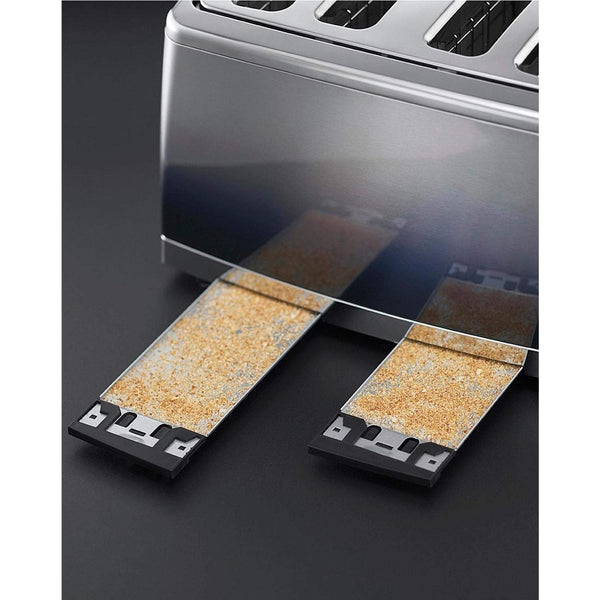 Russell Hobbs 4 Slice Eclipse Toaster with faster toasting technology (Independent slots, Lift & look, 6 Browning levels, Frozen/Cancel/Reheat with