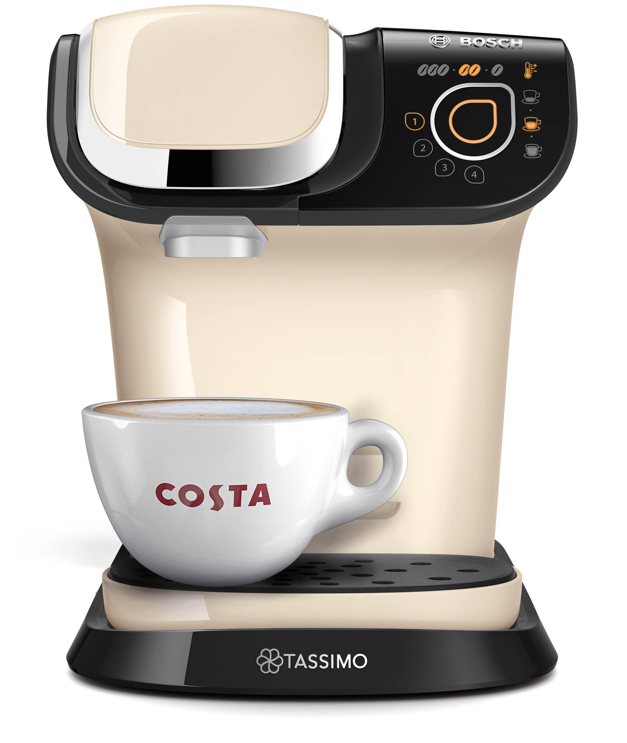 Tassimo My Way 2 TAS6507GB Tassimo Pod Coffee Machine, Cream