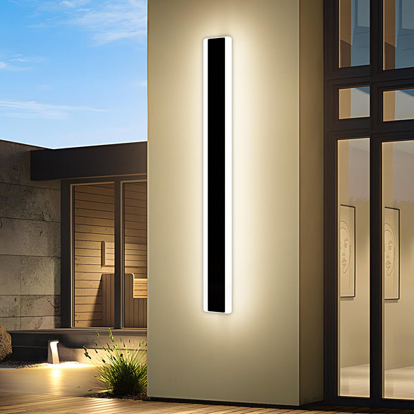 Mikeru 6500k Cool White Outdoor Wall Light, 150cm Modern Porch Wall Light, LED Vertical Long Acrylic Garden Fixture, IP65 Waterproof for Balcony, Living Room, Garage, Patio