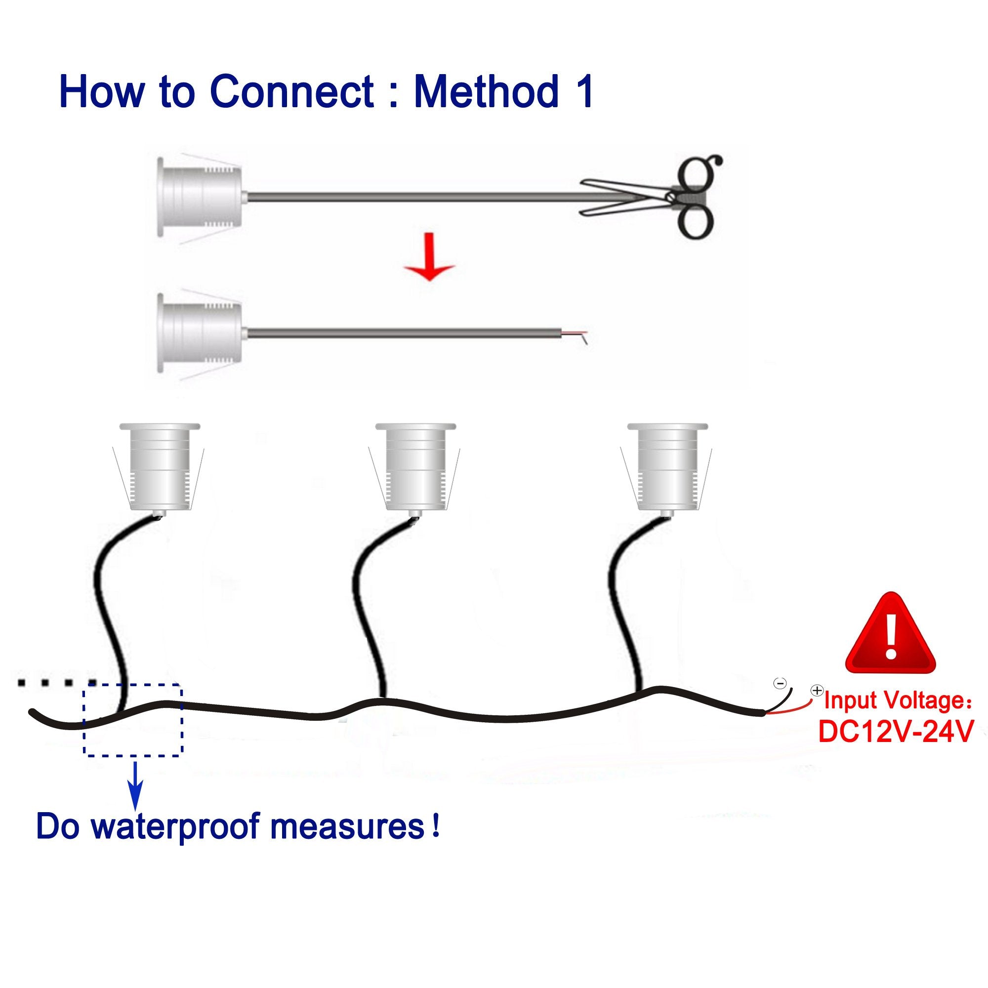 CNBRIGHTER LED Underwater Pool Lights, 3W,12V-24V DC, IP68 Waterproof,Stainless Steel Aluminum,for In-Ground Swimming Pools Steps Ponds Fountains