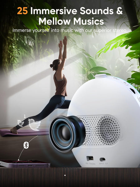 Wake-up Light, Sunrise/Sunset Alarm Clock, 9Min Snooze, Bedroom Night Lamp, 25 Soothing Sounds with 16 Volumes, Weekday/Weekend Dual Alarms, Child/Adult Alarm, Adjustable BT Party/Gathering Lamp