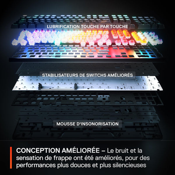 SteelSeries Apex Pro Gen 3 Gaming Keyboard - OmniPoint 3.0 HyperMagnetic Switches - Adjustable Actuation - Rapid Trigger - Game-Ready Presets - Rapid Tap/SOCD - OLED - RGB - USB-C - English QWERTY