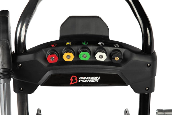 Bimson Power Petrol Pressure Washer UK Jet Wash 2900 PSI / 180 Bar, 30 meter Hose, Power Washer with 5 Spray Nozzles, Detergent tank 6L, High Pressure Washer, Portable, 2 Year Warranty
