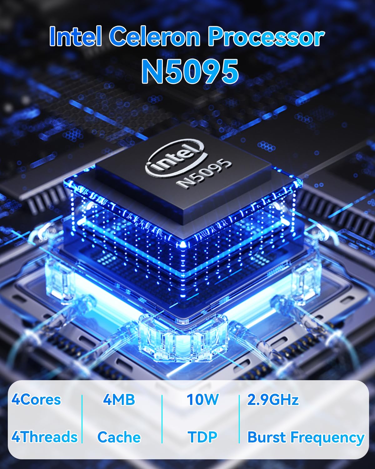 15.6" Laptop - 16GB RAM 512GB SSD PC Laptop, Quad-Core N95 Processor Up to 3.1GHz, Computers with USB3.0,Ethernet port,Touch ID, WiFi, BT4.2, for Students/Business